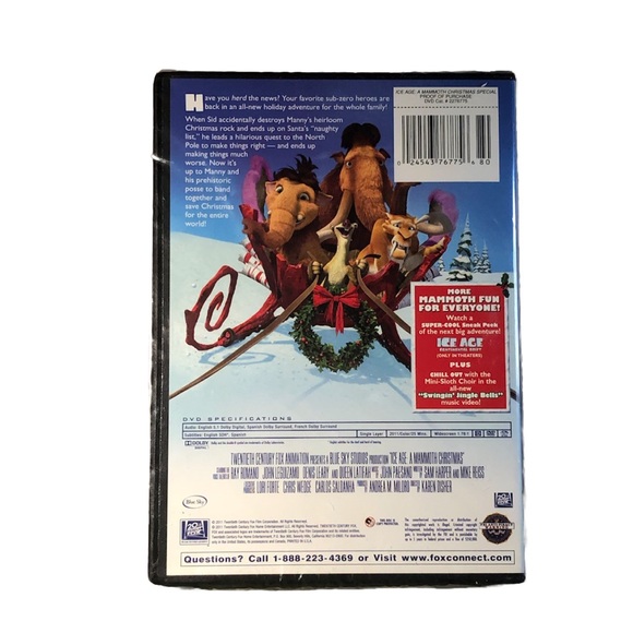Ice Age A Mammoth Christmas Special New DVD c. 2011 - Picture 7 of 13